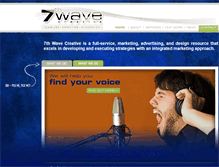 Tablet Screenshot of 7thwavecreative.com